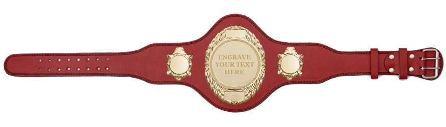 CHAMPIONSHIP BELT - PLT286/G/ENGRAVE - AVAILABLE IN 4 COLOURS